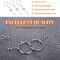 360Pcs Keychain Bulk, 120Pcs Keychain Rings with Chain and Open Jump Ring with Screw Eye Pins for Crafts and Jewelry Making